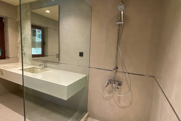 دیوایدر شیشه‌ای بدون فریم 20 میل لمینت سکوریت